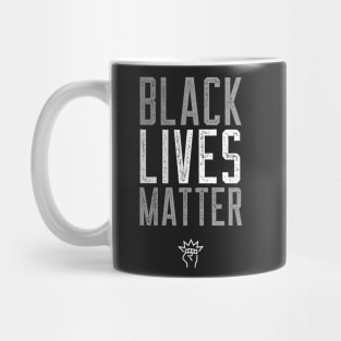 Black Lives Matter Face Protection Grainy Typography Mug